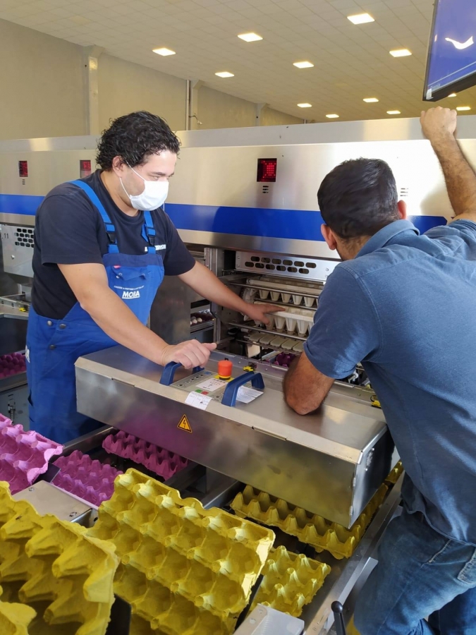 NURPA Gıda Enerji firmamızda  yeni bir MOBA yumurta tasnif ve paketleme Makinesi devreye alındı